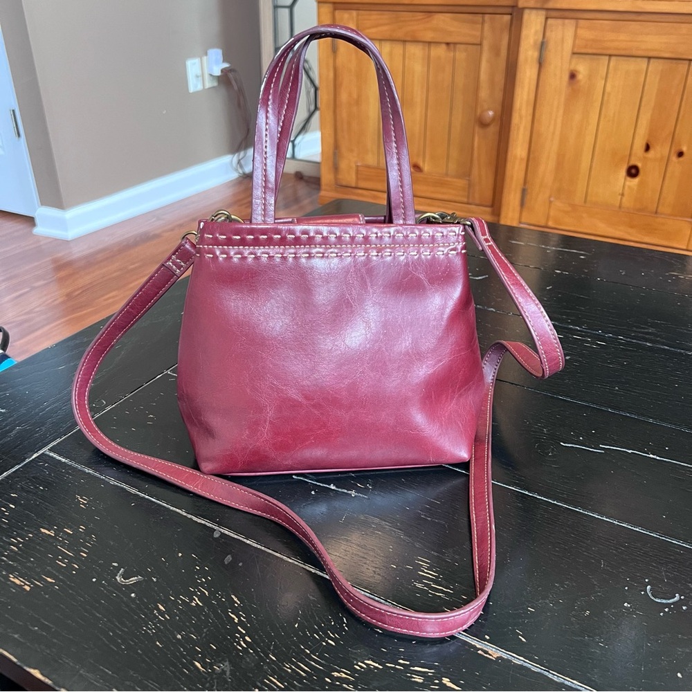 Relic Red Burgundy Crossbody Bag | Removable Strap | Everyday Shoulder Purse